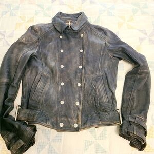 Free People moto jacket sz S